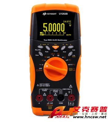 keysight是德 U1253B 手持式數字萬用表，4位半，OLED 顯示屏